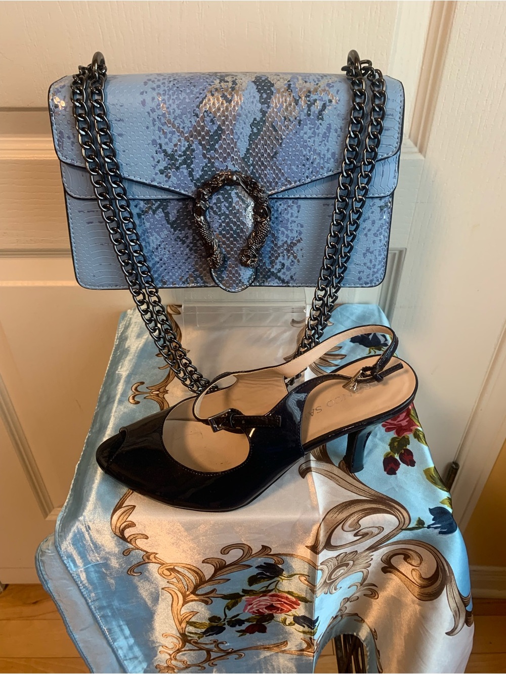 NWOT Snakeskin Dionysus Shoulder Bag Chain